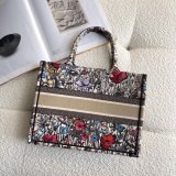 High Quality Dior Book Tote Rose Best Quality Dior Oblique Embroidery