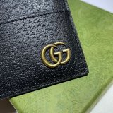 Gucci Best 657588 Best Quality GG Marmont card case in black leather