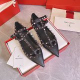 Best valentino Luxury Goods sneakers heels flats Black Shoes