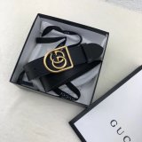 Top Quality Gucci Double G leather Best Quality belt black