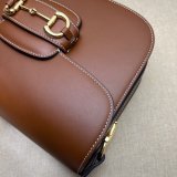 Gucci 1:1 Best Quality Designer GG Supreme 602204 1955 Horsebit Shoulder Bag