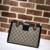 UK Gucci Best Quality GG Supreme Padlock Small Shoulder 498156 Bag