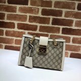 UK Gucci Best Quality GG Supreme Padlock Small Shoulder 498156 Bag