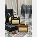 Best Quality YSL Saint Laurent Nano Manhattan Top Handle Brown/Black Bag