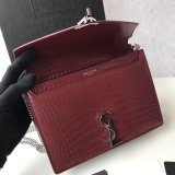 Saint Laurent AAA+ Best Quality Shoulder 377057 Black/Red Bags