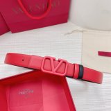 Wholesale Best Quality Valentino Black/Red Belts