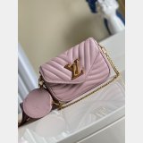 Louis Vuitton Best Quality M56461/M57864 New Wave Multi Pochette  Leather Crossbody