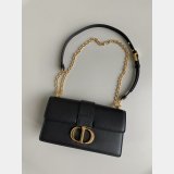 Best Quality Dior Black/White Montaigne High Quality 9207 Bag 21.5CM
