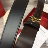 Best Quality Designer Salvatore Ferragamo 35 mm Black Belts