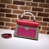 Gucci Best Quality 453188 GG Supreme Padlock Small Top Handle Bag