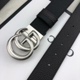 AAA+ Gucci 38mm Best Quality GG sliver/golden black Belt