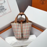 Designer Hermes Best Quality Picontin Lock 18CM Tote Bag