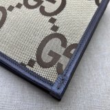 Gucci Best Quality 699318 Clutches Jumbo GG pouch camel ebony GG canvas