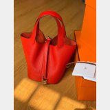 Hermes Best Quality Picotin Mm Clemens Fitting Red Bag