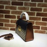 Gucci Best Quality 453188 GG Supreme Padlock Small Top Handle Bag