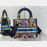 Christian Dior AAA+ Best Quality Canvas Lady 24CM Tote Bag