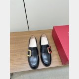 Roger Vivier Viv Best Quality Rangers Buckle-embellished Loafers Shoes