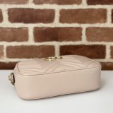 Gucci Best Quality GG Marmont 447632 Pink Shoulder Best Bag