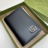 High Quality Gucci Best Quality 547075 GG Marmont card case in black leather