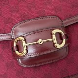 GG Supreme 602204 Red 602204 Best Quality Gucci 1955 Horsebit Bags