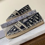 Dior Buy High Quality Monogram Embroidered Fisherman Best Quality Shoes
