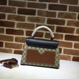 Gucci Best Quality 453188 GG Supreme Padlock Small Top Handle Bag