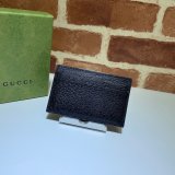 Gucci Best 657588 Best Quality GG Marmont card case in black leather