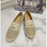 Perfect Dior Best Quality Openwork Embroidery Fisherman Shoes