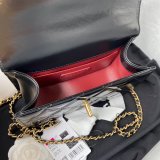 Designer Best Quality Calfskin & Gold-Tone Metal White Mini Flap AS2615 Bag