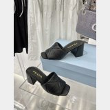 Best Quality Prada Quilted Leather Mules