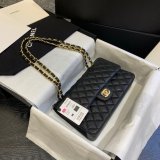 New CC 2021 Best Quality Quilted Caviar Leather Caviar CF1112 25CM Bags