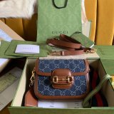 High Quality Gucci Best Quality Horsebit 1955 mini bag 658574 GG Supreme canvas