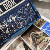 Christian Dior 7 Star Book Tote Oblique Termurah Best Quality Blue Bag