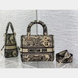 Wholesale Leather Lady Dior 24cm Best Quality Shoulder Handbag