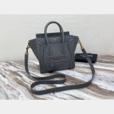 Celine Best Quality Luggage nano shopper handbag Shoulder Gray bag