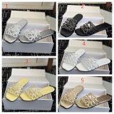 Best Loewe Petal Anagram Rhinestone Suede Slide