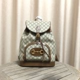 Designer Gucci Best Quality Horsebit 1955 backpack Beige 620849 Bag