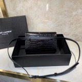 Best Quality black Saint Laurent YSL Monogram Logo Fanny Pack
