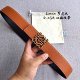 Loewe Designer Best Quality Top 4.0CM Width Double-Sided Cowhide Belt