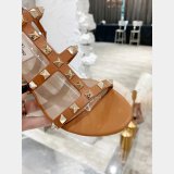 Best Quality valentino ROCKSTUD CALFSKIN ANKLE STRAP SANDAL