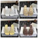 Best Loewe Petal Anagram Rhinestone Suede Heel Slide