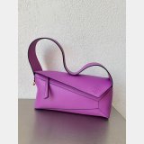 Shop Loewe Best Quality Puzzle Leather Hobo Top Quality Bag