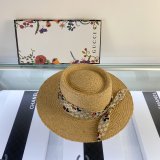 Gucci Best Quality 2020 Mickey Ribbon Raffia UK Hat