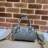 Gucci Best Perfect GG matelassé leather top handle 702251 Best Quality bag