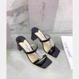 Top Designer Flat Sandals Jimmy Choo Heel 7 cm High Best Quality Shoes