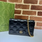 Gucci Our Best Quality Designer 723787 GG Matelassé Chain Wallet