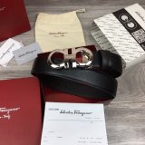 Ferragamo Belts Perfect High Quality Best Quality 35 mm Black