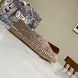 Perfect Dior Best Quality Openwork Embroidery Fisherman Shoes