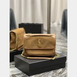Saint Laurent 633158 Best Quality Designer NIKI Crinkled Vintage Leather