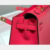 High Quality Best Quality Hermes Epsom Kelly 19/25/28CM Red Bag For Sale